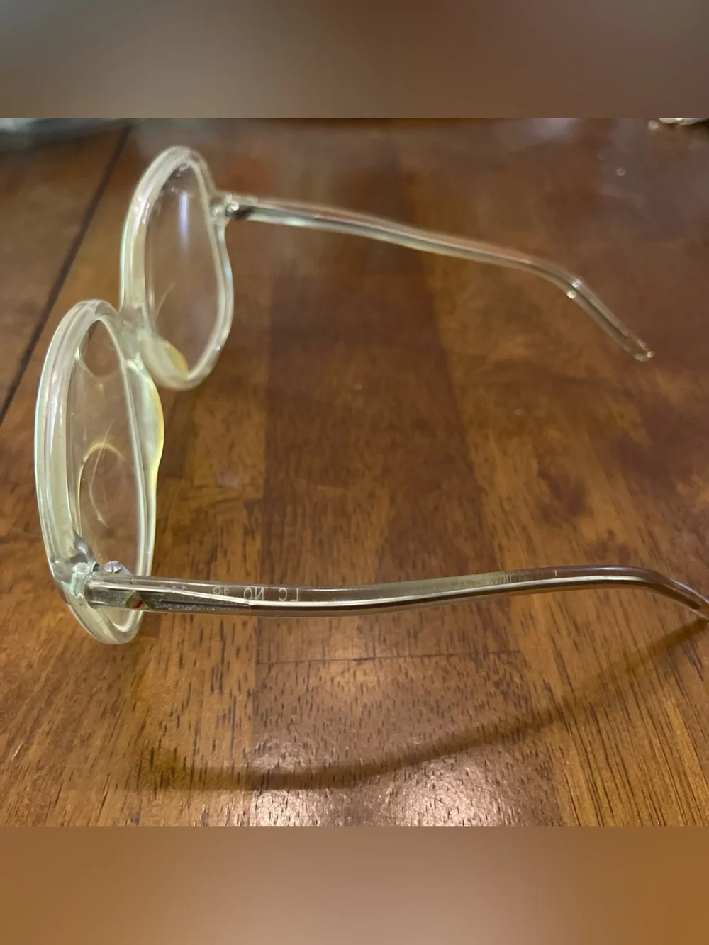 Vintage Liz Claiborne Clear Frames Oversized Eyeglasses LC-19  140